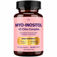 QSTA Myo-Inositol & D-Chiro 4100MG Vegan Capsules, Metabolic Function, Hormonal Balance and Psychological Function, 9-in-1 Myo Inositol, Folate 5-MTHF, Chromium, Zinc, VIT B6, B12 & D3