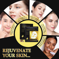 QUANHAO Advanced Snail Mucin Glass Glow Hydrogel Mask, Collagen Face Mask, Deeply Hydrate & Rejuvenate, Glass Skin Face Mask Korean Skincare for All Skin Types, Pack of 6