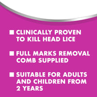 Full Marks 100 ml Lice Prevention & Egg Elimination Solution With Scalp Comb, 5-Minute Clinically Proven Treatment, Effective For Kids & Adults