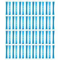 strrng 60 Pcs Perm Rods, 0.35 Inch No Damage Perming Rods, Small Blue Perm Rollers, Reusable Portable Perms Curlers, Perming Kit for Women & Men Natural Hairs Long Short Hairs Styling Tool.(Blue)