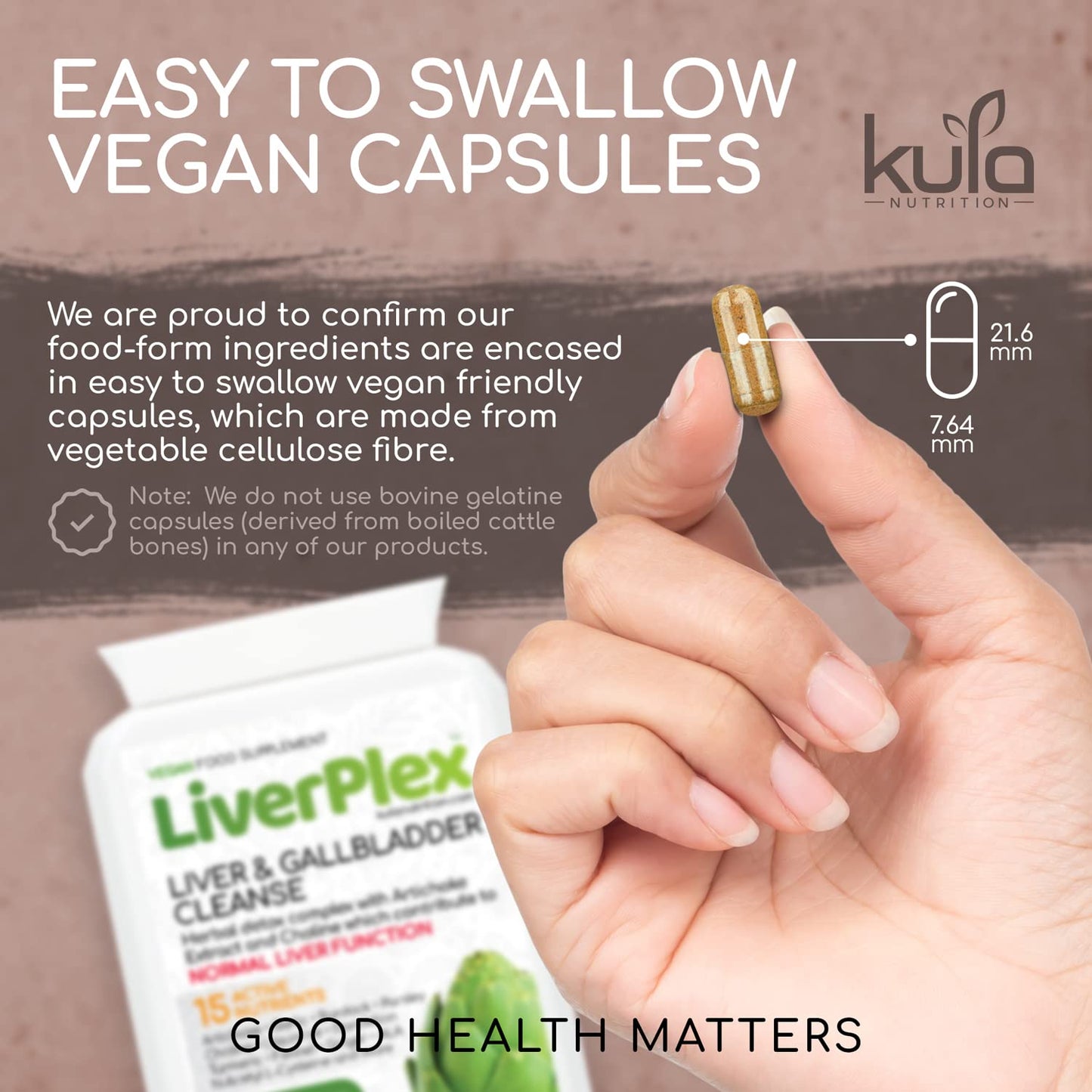 Kula Nutrition LiverPlex - Liver Cleanse Detox and Repair - 60 Vegan Capsules - Natural Herbal Liver & Gallbladder Support Supplement with Choline, Artichoke, Liquorice, Fennel, Turmeric, Ginger, Dandelion and More