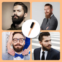 iuiiaii 1 PC Back Combing Brushes Slick Back Hair Brush, Smoothing Hair Brush Men Suitable for Combing Ponytails, Flying Style Edge Controlled Gentle Tools, Beard Brushes Suitable for Daily Use ﻿
