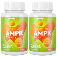 Mechicoco Liposomal AMPK Activator Capsules 2000 mg(2 Package),6-in-1 Formula with Quercetin Dihydrate, Resveratrol and Cinnamon Bark, for Antioxidant Support and Cellular Regulation, NO Soy,NO Gluten