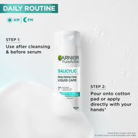Garnier Salicylic Skin Perfecting Liquid Care 7% [Niacinamide + Squalane + Aha + Salicylic acid] 120ml