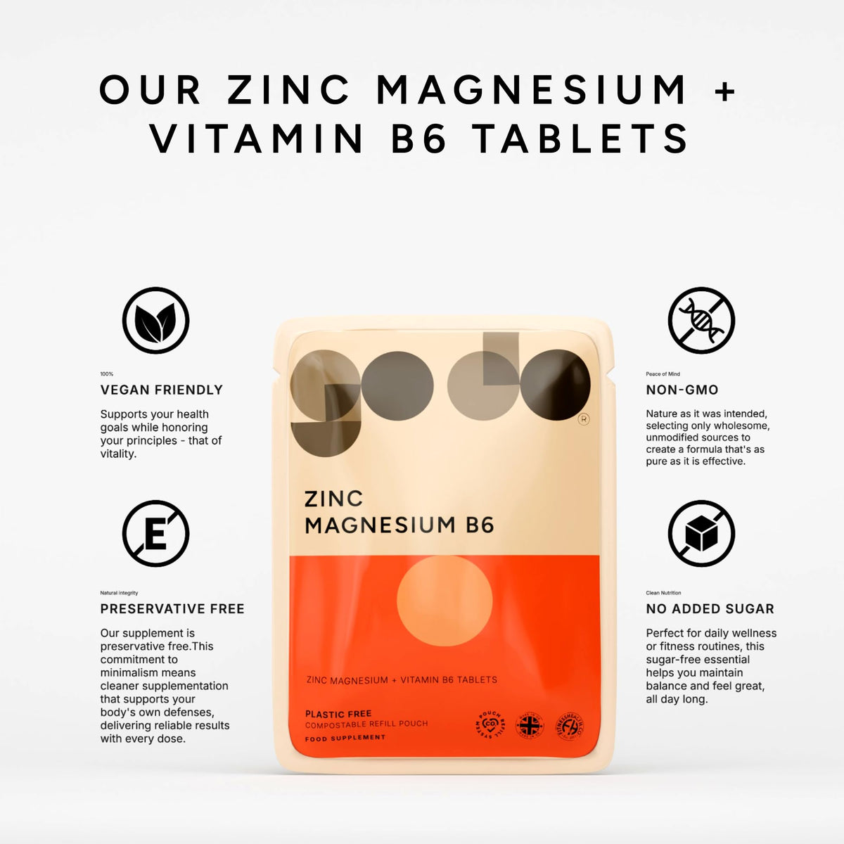 Fitness Health 1200mg Zinc Magnesium Vitamin B6-120 Tablets - Muscle Recovery & Sleep