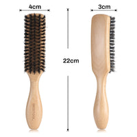 BESTOOL Hair Brush, Boar Bristle Hair Brush for Women Men Children Smoothing & Styling, Natural Boar Bristle Brush for Thin, Fine Hair, Improve Hair Texture (Natural)