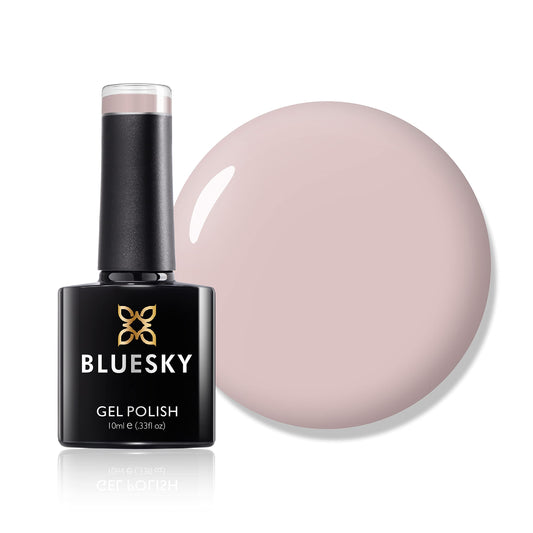 BLUESKY Bluesky Gel Nail Polish, Nude Sunday ND19, Light Pink, UV/LED Soak-Off Gel Polish, Long Lasting, Chip Resistant, 10ml