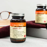 Udo's Choice Adults 50 Plus Age Specific Probiotics - Lacto & Bifido Bacteria - 34 Billion Cell Count - 7 Microbiotics Strains- Designed for Optimum Bowel Health - 30 Vegecaps