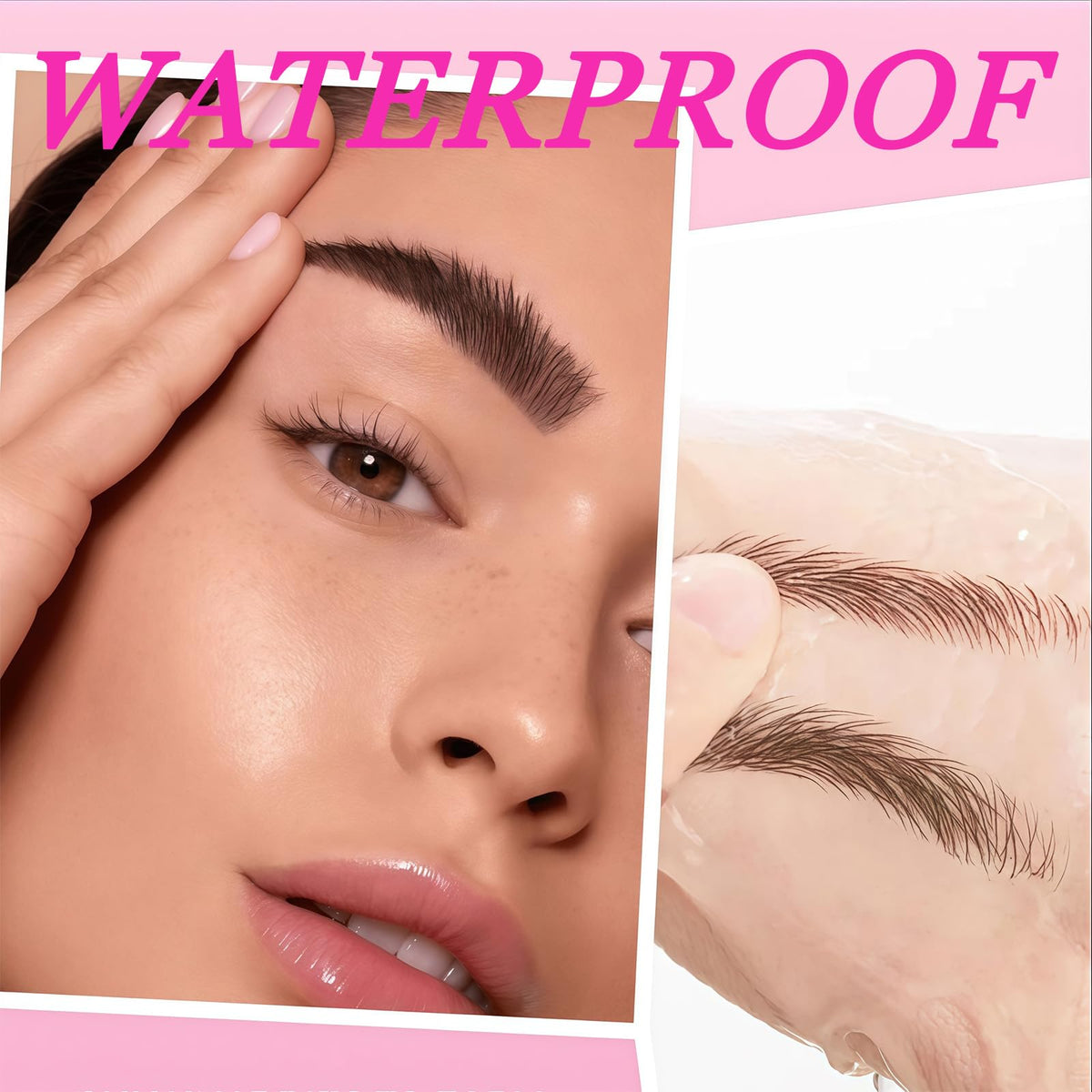 Coloroom Magic Brown Eyebrow Pencil & Eyebrow Pen – Inclined Angle Eyebrows Pencil, Waterproof, Long-Lasting for Natural-Looking Full Brows