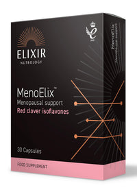 ELIXIR NUTROLOGY Red Clover Extract Capsules for Menopause Support | Isoflavone Rich Formula | Designed for Women During Menopausal Transition | Daily Support for Midlife Wellbeing | 30 Vegan Capsules | UK Made