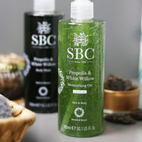 SBC Skincare Propolis & White Willow Moisturising Gel 300ml, Lightweight, Face and Body Gel Moisturiser for Sensitive, Reactive or Blemish-Prone Skin