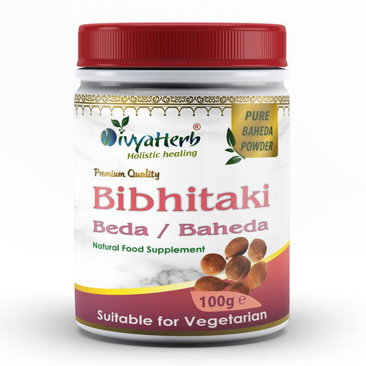 DivyaHerb Bibhitaki Fruit Baheda Powder Natural