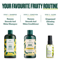 The Body Shop Grapeseed Glossing Serum (1x 60ml), Hair Serum for Shine, Smoothing Serum for Frizz Control, Made with Grapeseed Extract & Sesame Seed Oil