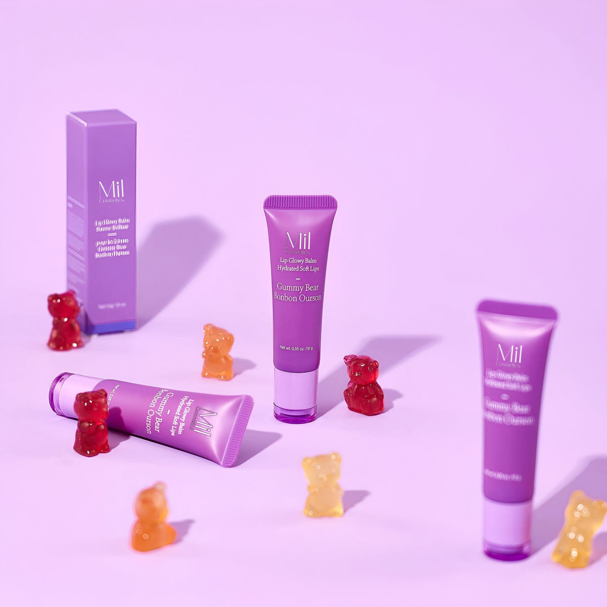 Mil Cosmetics Gummy Bear Delight Lip Balm – Sweet Hydration & Nourishment for Soft Lips