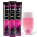 Tonic Health Rest and Recovery Magnesium Effervescent Tablets - 300mg Elemental Magnesium, Ashwagandha, Lemon Balm - No Sugar, Vegan Multivitamin - Relax and Recharge, Calming Cherry 60 Count