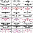 WouND 28 Sheets Women Sexy Temporary Tattoos Stickers Abdomen Waist Waterproof Tattoo Stickers Women Ideal Bachelorette Party Tattoos,for Women and Girl Temporary Fake Body Tattoos