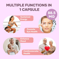 Gaelikine Liposomal Saffron Supplements 88.5 mg, 100% Pure Saffron Extract Capsules, Premium Saffron for Mood, Focus, Vision & Energy, Weight and Appetite Health, 240 Capsules, High Absorption