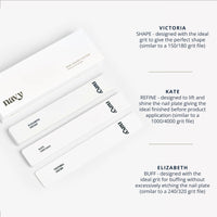 Navy Nail File Trio Pack x1-3X Files Per Box - Store, Protect and Perfect
