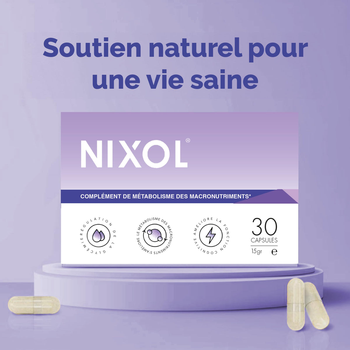 Supplements Sanctuary Nixol Macronutrient Metabolism Supplement | with Chromium, Guarana, ACV, L-Glutamine, 30 Capsules