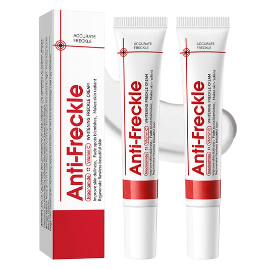Muiefe 2Pcs Freckle Removal Cream, Dark Spot Remover for Face and Body, Dark Spot Corrector Cream with Vitamin C, E & Niacinamide, Fade Spots Blemishes, Reduces Hyperpigmentation, Improves Skin Tone