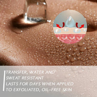 NLFOX Body Coverage Perfector - Waterproof Body Concealer Complexion Perfector - Full Coverage Tattoo Cover up Makeup with Brush - Long Lasting Body Foundation Natural for Legs, Body