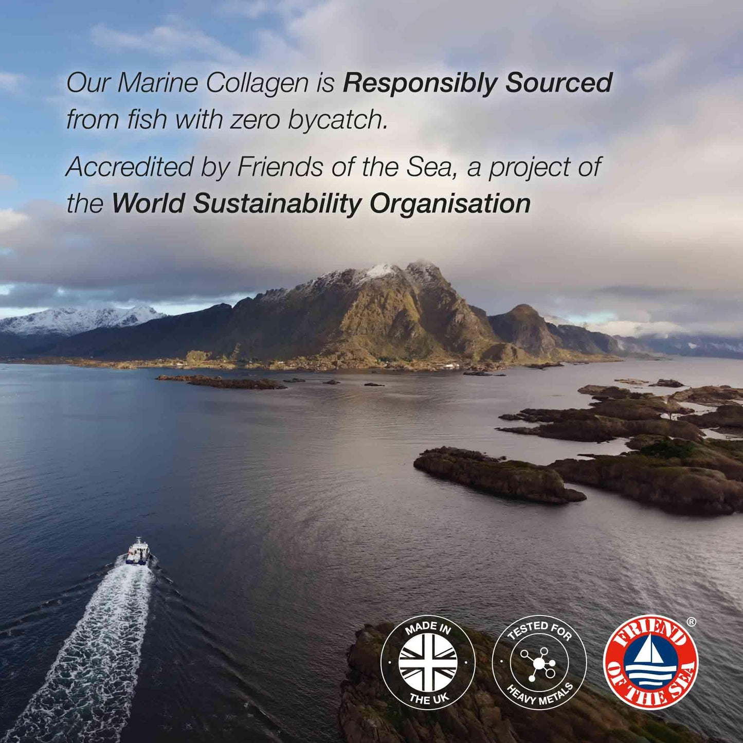 Collagen with Hyaluronic Acid - High Strength 10,000mg - Plus 9 Vitamins - for Skin, Hair, Nails, Gut Health, Bones, Muscles & Joints. Sustainably Sourced. No Additives. Made in UK