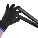 FOHOLA 1 Pcs Professional Heat Resistant Gloves for Hair Styling, Heat Proof Gloves, Heat Protection Gloves for Curling Wand (1 Pcs, Black)