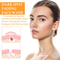 Turmeric Face Wash, 100% Organic Turmeric Glow Scrub for Deep Cleaning, Remove Makeup, Brightens and Firms Skin, Helps to Reduce Acne and Dark Spots(100ml)
