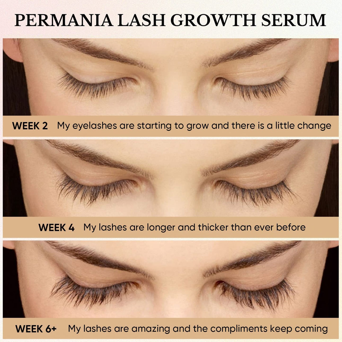 Libeauty Lash Serum, 2ml Eyelash Serum, Eyelash Growth Serum, Brow Growth Serum for Growth, Thickness, Fuller, Stronger