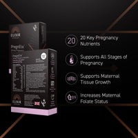 ELIXIR NUTROLOGY Pregnancy Multivitamin | 20 Essential Nutrients for Pregnancy Support | Folic Acid, Iron & Vitamin D | Supports Maternal Tissue Growth | Daily Prenatal Supplement | 30 Vegetarian Tablets | UK Made