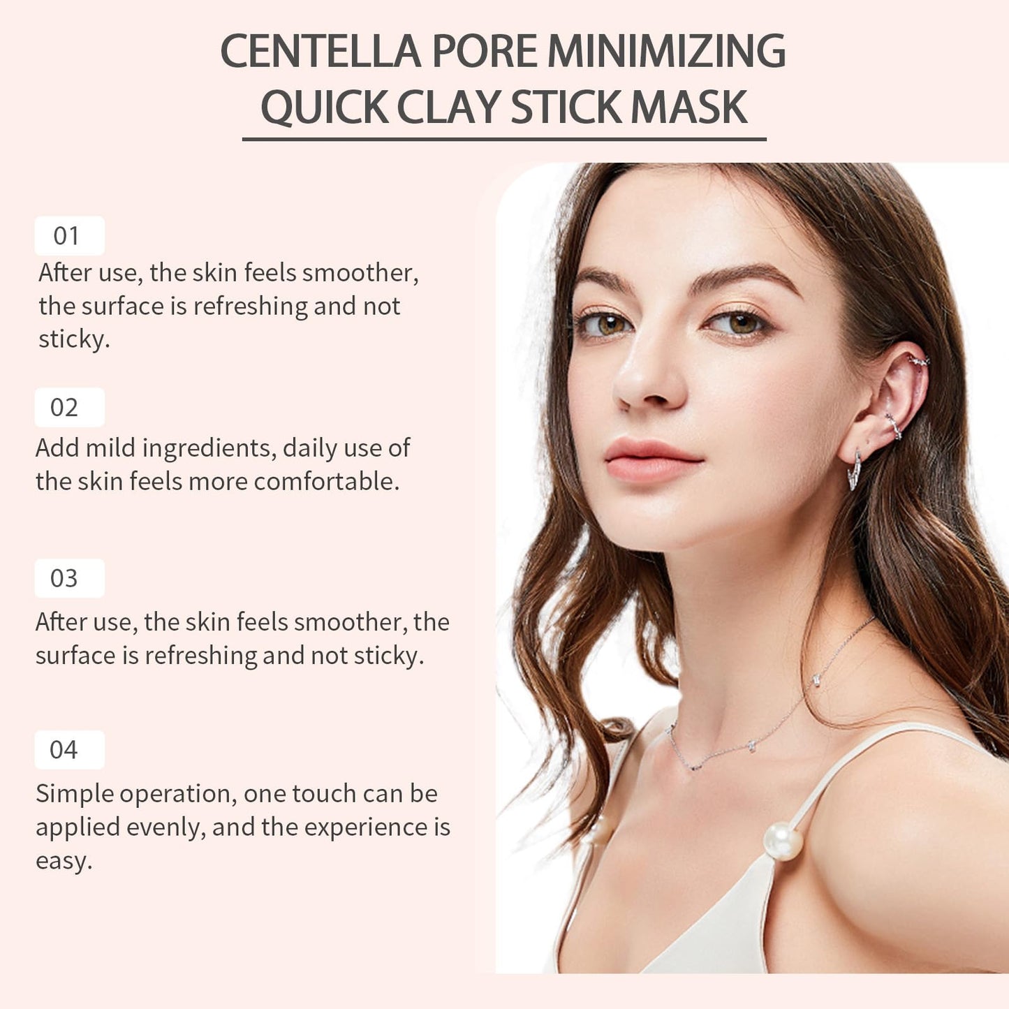 Centella Clay Mask Stick,Centella Poremizing Quick Clay Stick Mask,Deep Cleansing Face Mask,Facial Moisturizing CentellaStick,ClayMask for Pores,Pore Minimizing Deep Cleansing Treatment for Women