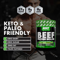 NXT Nutrition NXT Beef Protein Isolate 540g - High Protein Powder in Natural Amino Acids - Paleo, Keto Friendly - Dairy and Gluten Free | 540g (Kiwi & Lime)