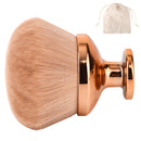 Tinoaly Extra Large Body Makeup Brush for Self Tanner, 3.54 Inch Big Wide-Headed Oval Tan Kabuki Brush Bronzers Blend Self Tanning Applicator with Drawstring Bag for Face Neck Back Legs Wet & Dry Use (Gold)