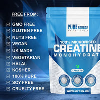 Pure Source Nutrition Pure Source Nutrion Pure Micronised Creatine Monohydrate 360 Tablets