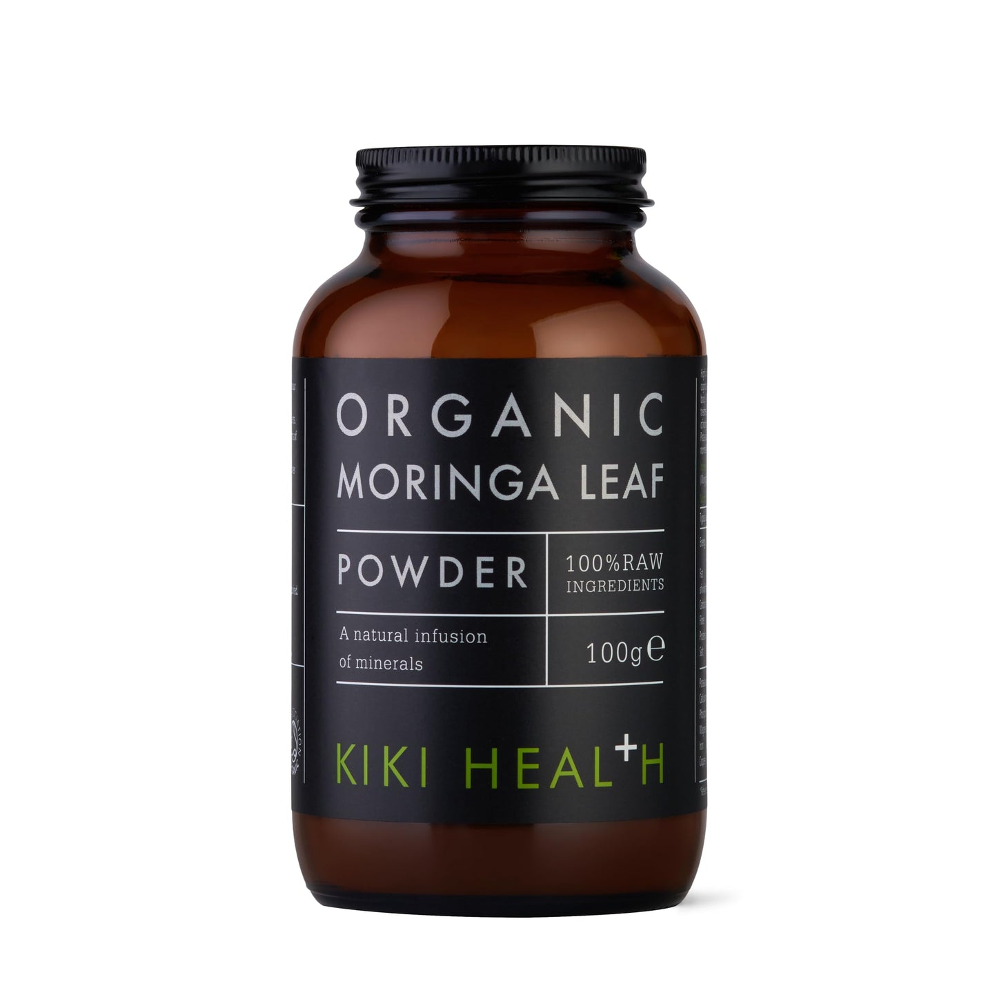 KIKI HEALTH KIKI Health Premium Organic Moringa Leaf Powder - Certified Superfood with Essential Vitamins & Sustainably Sourced for Healthy Living - Conveniently Blends into Smoothies & Dishes - 100g