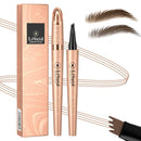 Ruicen Microblading Eyebrow Pen-2026 New Eyebrow Pencil with 4 Fork Tip for Natural-Looking Hair-Like Defined Brows, Long-Lasting for 24 HR Wear, Waterproof Eyebrow Pen Light Brown
