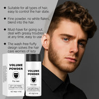 AmiCera Volume Powder for Men,Texture Powder, Hair Styling Powder Men, Instantly Adds Texture & Volume, Mens Volumising Hair Products, Long-lasting Strong Hold Fluffy, for All Hair Types,40g
