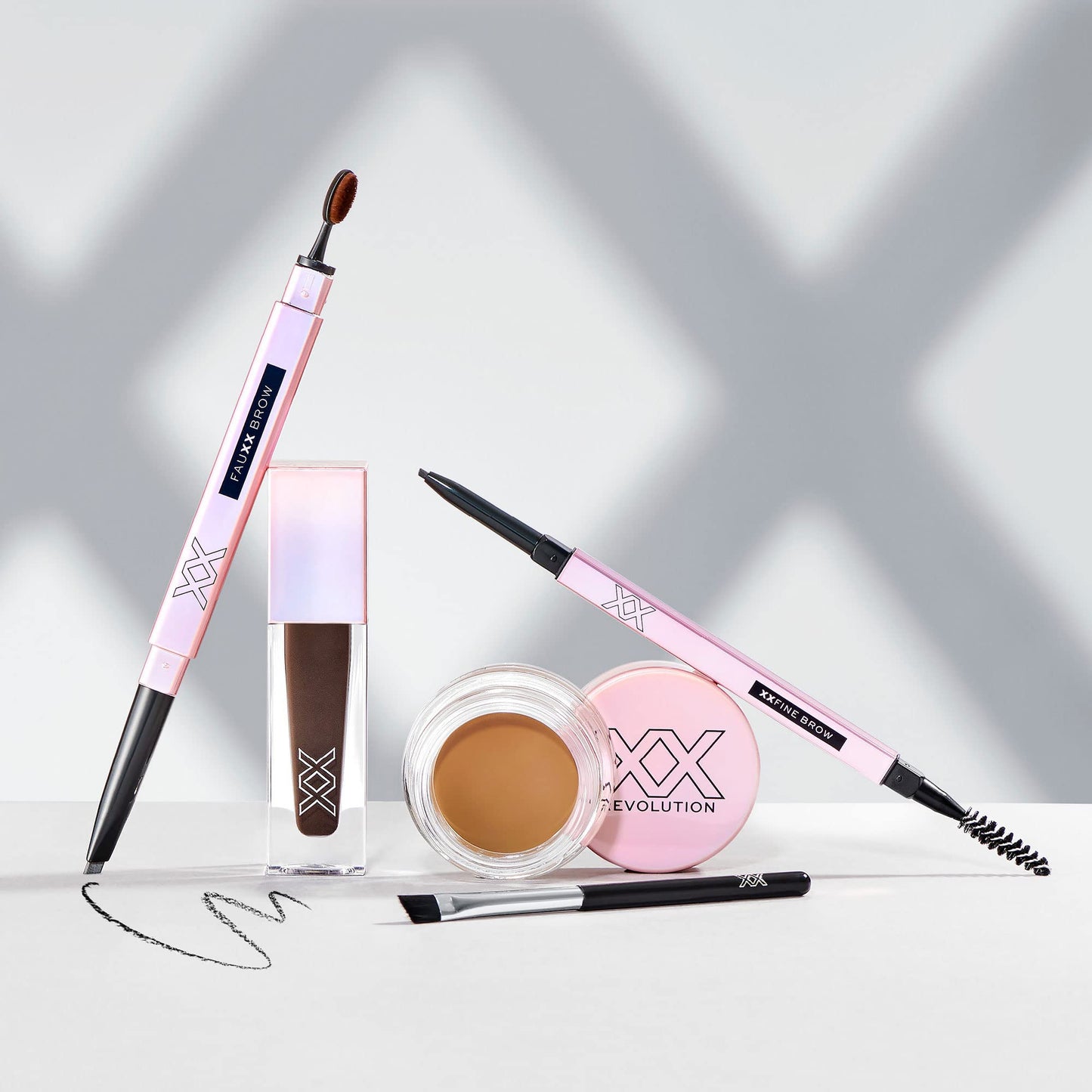 Revolution Beauty London XX, Xxfine Micro Brow, Brow Pencil, Medium Brown, 0.1g