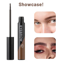 Ninnyi Peel Off Eyebrow Gel, Waterproof Semi Permanent Pomade, Tearing Eye Brow Tint (Dark Brown)