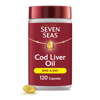 SEVEN SEAS Seven Seas Cod Liver Oil One-A-Day Omega-3 Fish Oil and Vitamin D, 120 Capsules, 4 Months Supply
