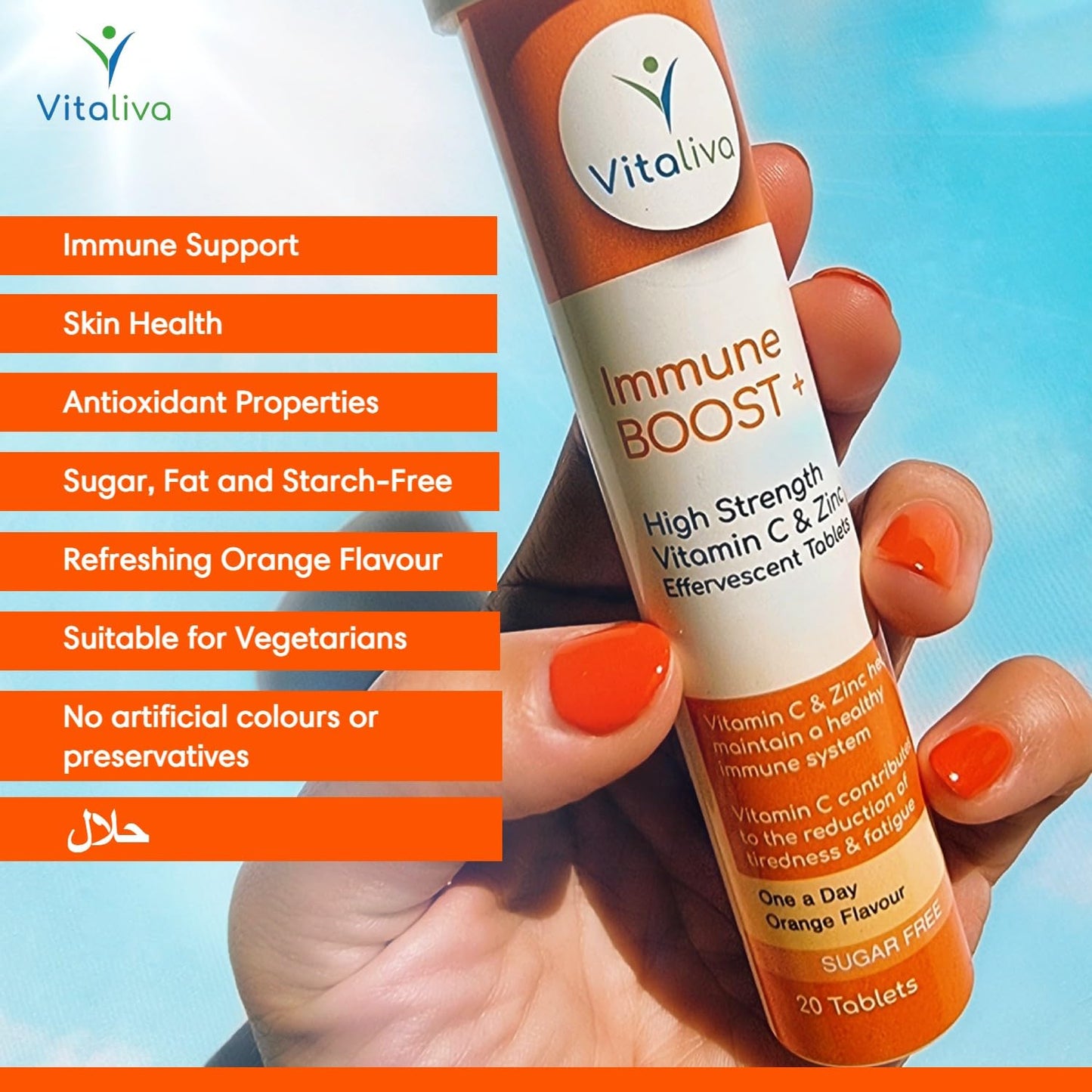 High Strength Vitamin C and Zinc - ONE a Day. Sugar Free and Suitable for Vegetarians. 4 Pack Deal x 20 (80 Days Supply).