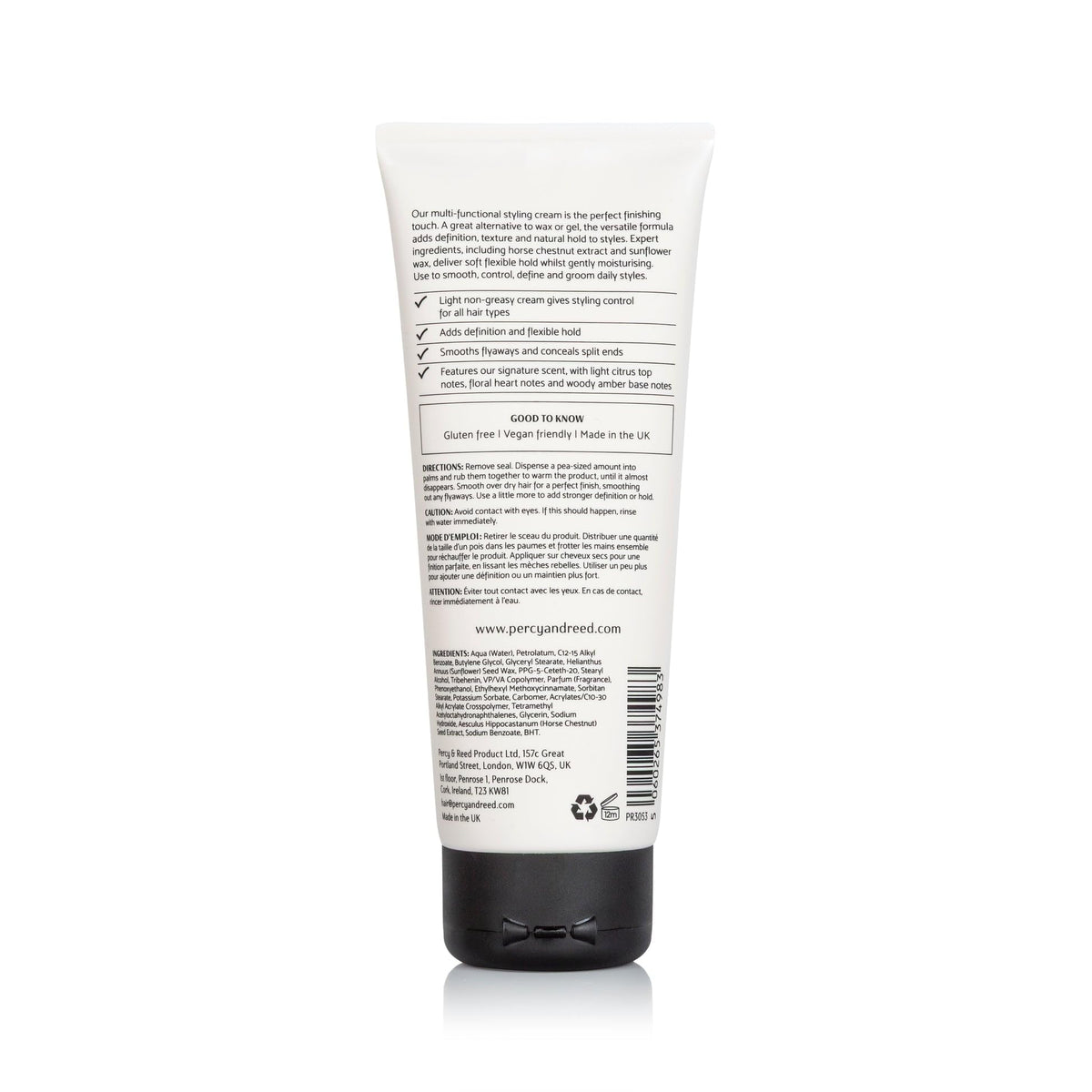 Percy & Reed Define & Hold Finishing Cream 100ml, Lightweight Hair Styling Cream, Hair Care for All Types, Smooths Flyaways, Defines Layers, Flexible Control, Non Greasy, Session Styling Collection