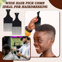 Rotupap Afro Hair Comb - 3pcs Plastic Afro Pick Hair Comb - Wide Tooth Smooth Afro Pick Comb - Afro Comb For Detangling And Styling,For Curly,Frizzy,Wavy&Afro Hair,Wide Tooth Comb Hairdressing Styling Tool