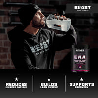 Beast Pharm EAA Amino Acids, 30 Servings Enhanced BCAA Powder | Sour Cherry