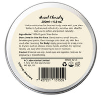 Ancient Chemistry 200ML Organic Shea Butter Moisturizer – 100% Pure and natural – Deep Moisturizing Body Butter for Dry Skin, Stretch Marks, Hair Care, and Anti-Aging