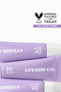 cream co. 3in1 Lip Balm Nourishing, Hyaluronic Acid, Hydrating and Barrier-Repairing, Lip Care for All Lip Type, Lip Balm Tinted, Protects and Renews, Vegan, Sugar Cookie 10ml