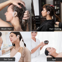 100 Pcs Ear Covers for Hair Dye, Clear Disposable Ear Covers for Shower Waterproof Plastic Ears Protectors Ears Shower Caps Care for Hair Dye Bathing Spa Salon Home Hotel