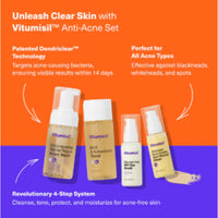 Dermz Acne Treatment - Acne Cream, SPF Face Protection, Face wash & Toner - Set of 4