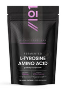 ALPHA01 Fermented L-Tyrosine 500mg with BioPerine - 120 Vegan Capsules - Essential Amino Acid Support – 120 Day Supply – Resealable and Recyclable Pouch by Alpha01