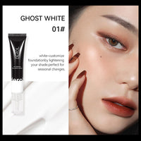 SONGQEE White Foundation Mixer, Colour Corrector Dewy Foundation For Mature Skin, Make Up Foundation Shade Adjuster, Face Primer Concealer Foundation Full Coverage, Anti-Redness (White)